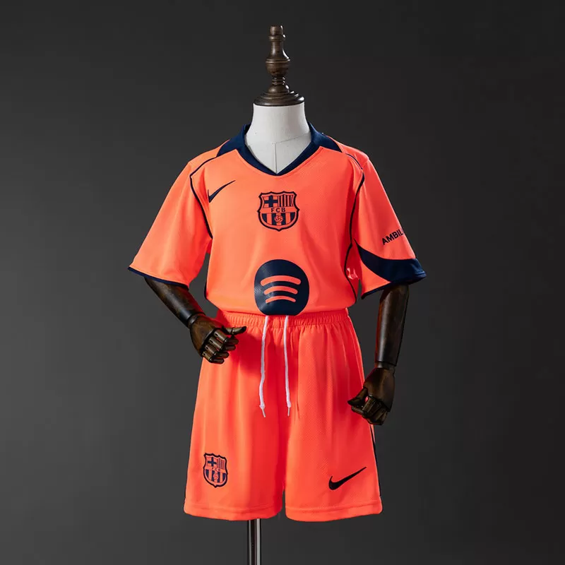 Set FC Barcelona copii 2025/26 - al treilea echipament fotbal tricou și pantaloni
