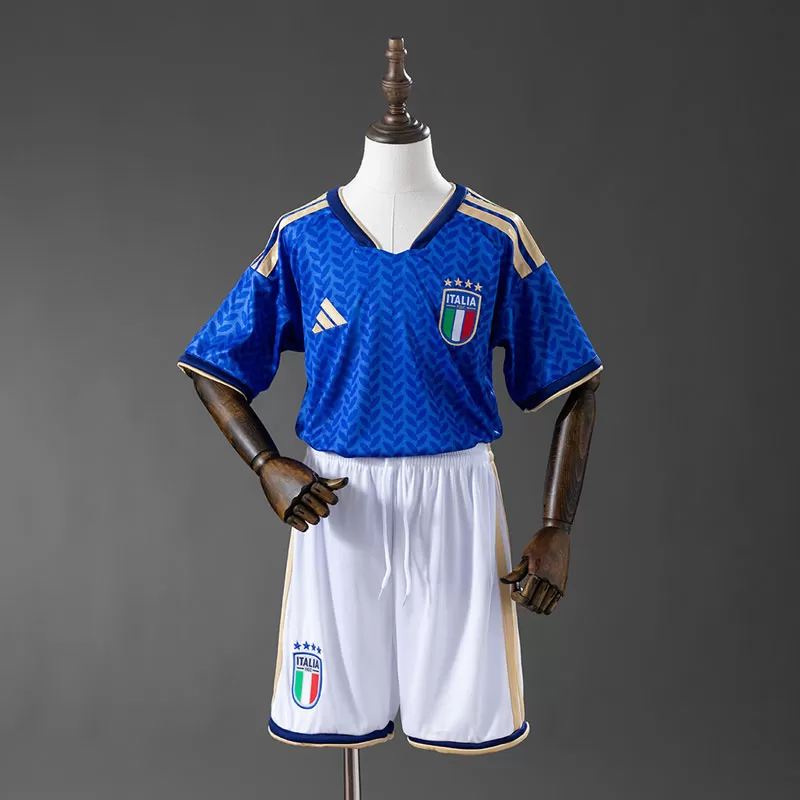 Echipament copii Italia 2026 acasă – tricou fotbal + pantaloni scurți