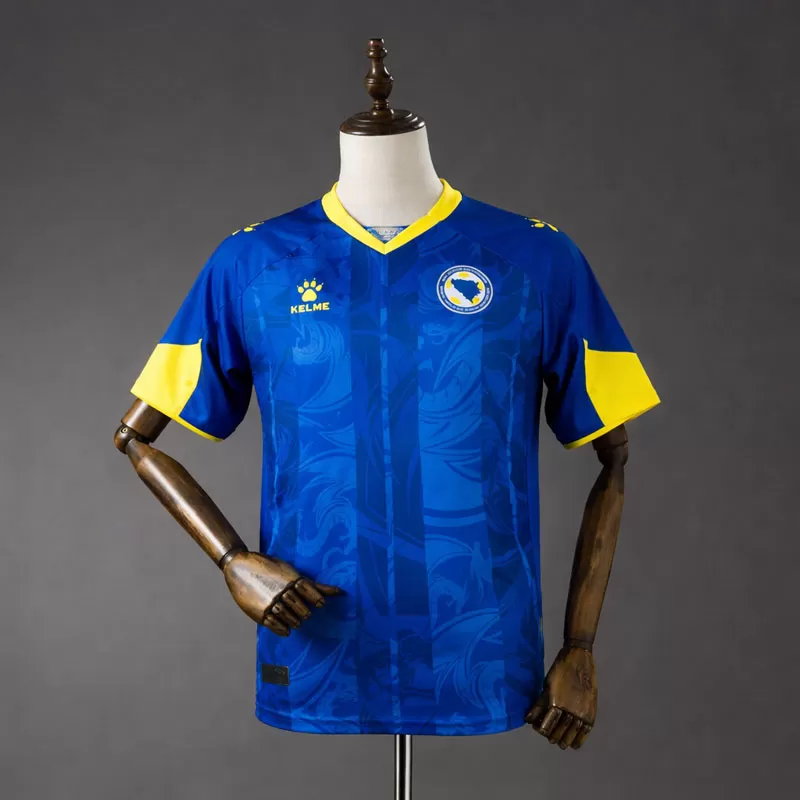 Echipament fotbal Bosnia 2026 acasă – tricou bărbați Cupa Mondială