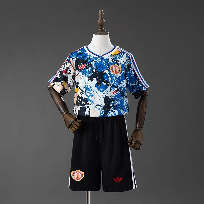 Echipament fotbal copii Manchester United Stone Roses 2025/26