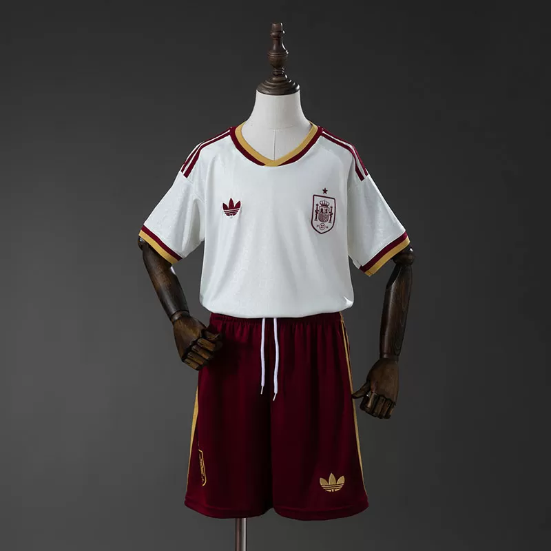 Echipament fotbal copii Spania deplasare CM 2026 – Tricou și șort