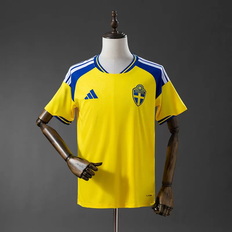 Suedia tricou fotbal acasă 2026 – echipament galben bărbați CM 2026