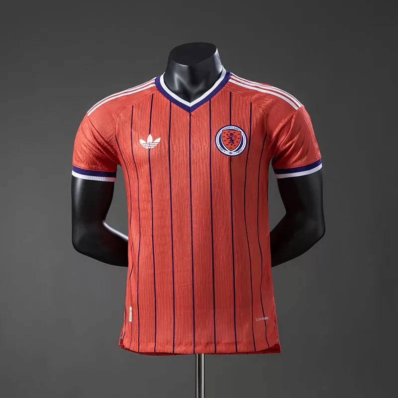 Tricou fotbal Scoția CM 2026 deplasare portocaliu – tricou bărbați mânecă scurtă