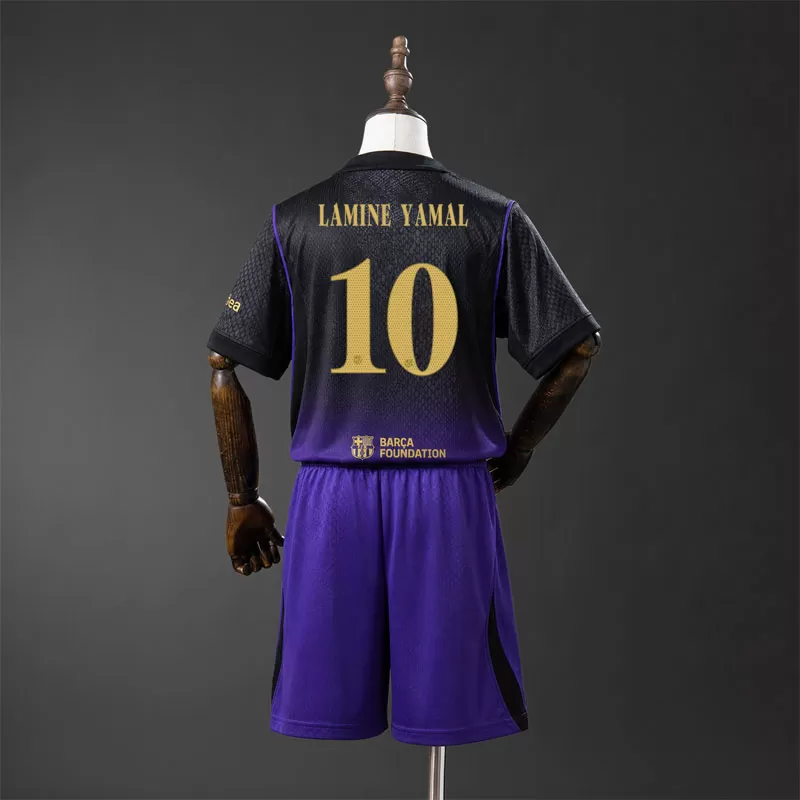 Echipament Fotbal Copii FC Barcelona Deplasare 2026/27 - Lamine Yamal 10
