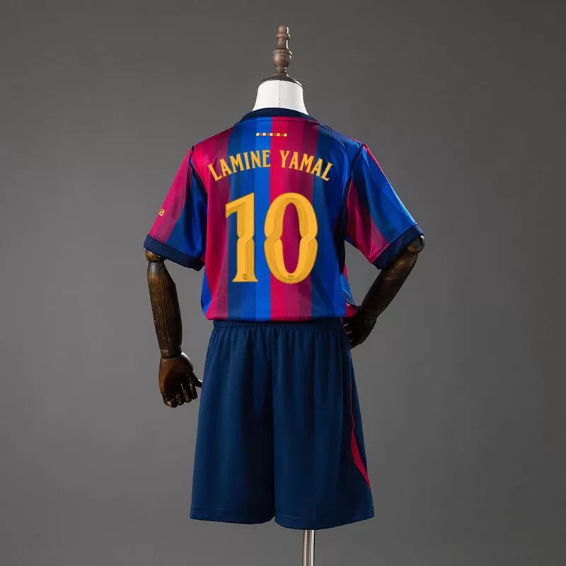 Echipament de Fotbal FC Barcelona Copii 2026/27 Acasă Lamine Yamal 10 – Tricou și Șort Personalizat