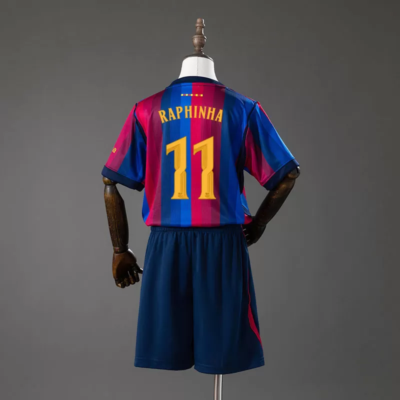 Tricou Barcelona copii 2026/27 Raphinha 11 – echipament fotbal cu pantaloni scurți