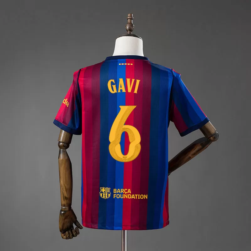 Tricou FC Barcelona Acasă 2026/27 GAVI 6 pentru Bărbați – Echipament Fotbal