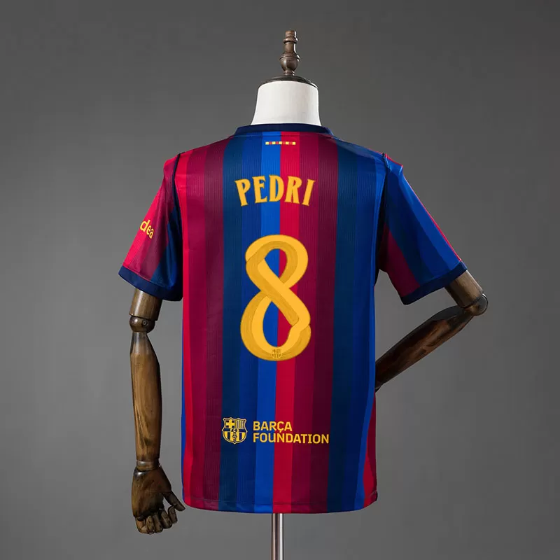 FC Barcelona Tricou Acasă 2026/27 cu Pedri 8 – Echipament Fotbal pentru Bărbați