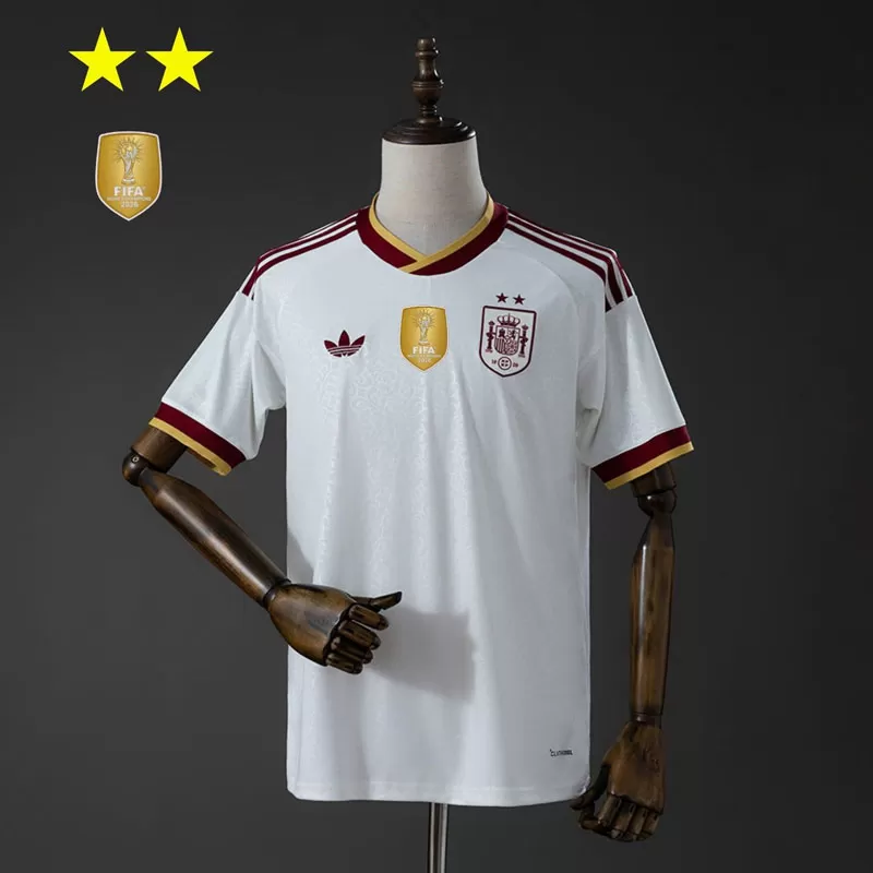Tricou de Fotbal Spania Deplasare 2026 – Ediție Campion 2 Stele Bărbați