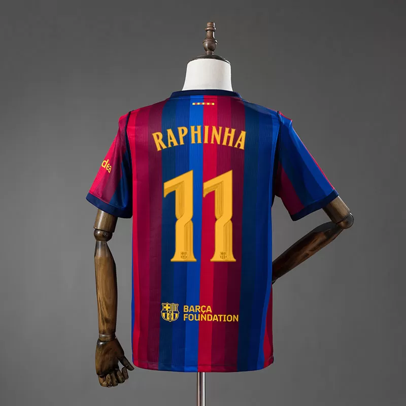 Tricou fotbal Raphinha 11 Barcelona Acasă 2026-27 pentru bărbați