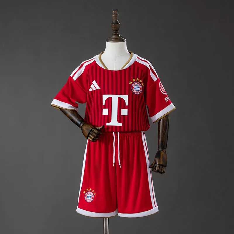 Bayern München Tricou Acasă Copii 2026/27 – Echipament Fotbal Roșu cu Tricou și Șort