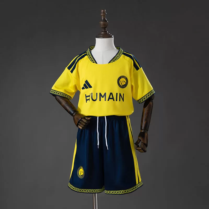 Echipament fotbal copii Al-Nassr acasă 2026/27 – Tricou și șort galben