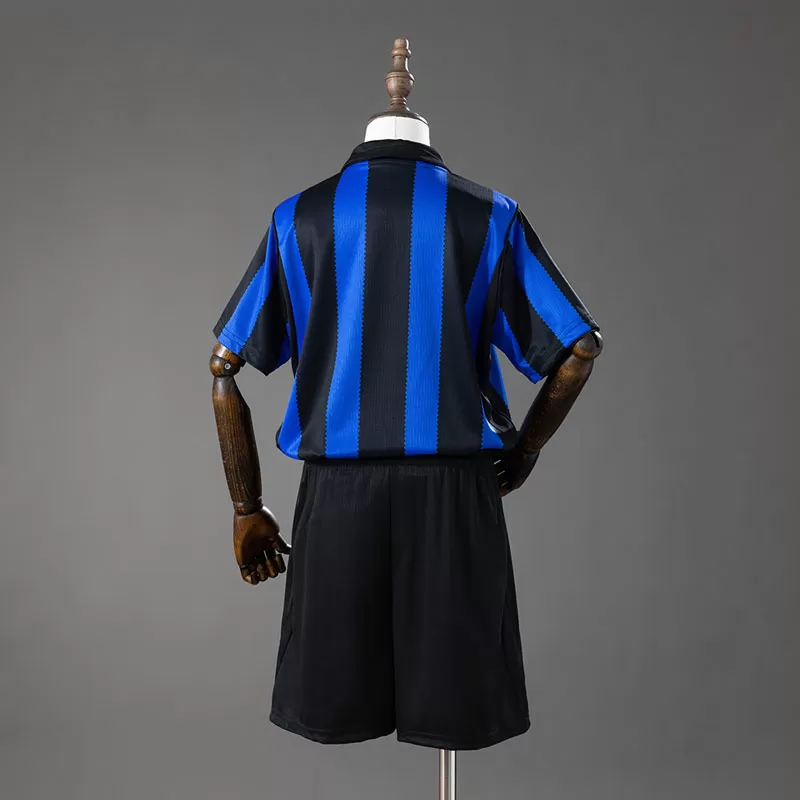 Inter Milan 2026/27 Tricou de Fotbal Acasă pentru Copii – Albastru-Negru cu Șorturi