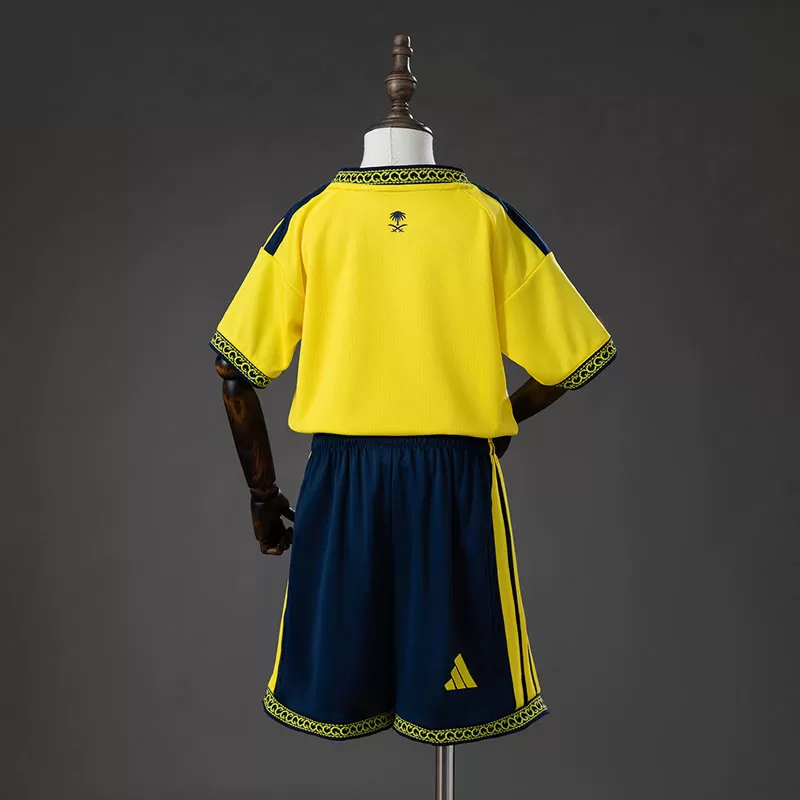 Echipament fotbal Al-Nassr galben copii 2026/27 – Set complet antrenament și meci