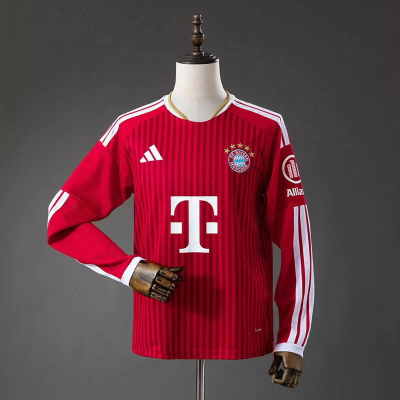 Bayern München Tricou Acasă 2026/27 – Tricou cu Mâneci Lungi pentru Suporteri
