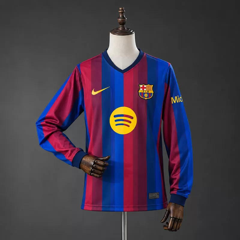 FC Barcelona 2026/27 Tricou de Acasă cu Mâneci Lungi pentru Bărbați