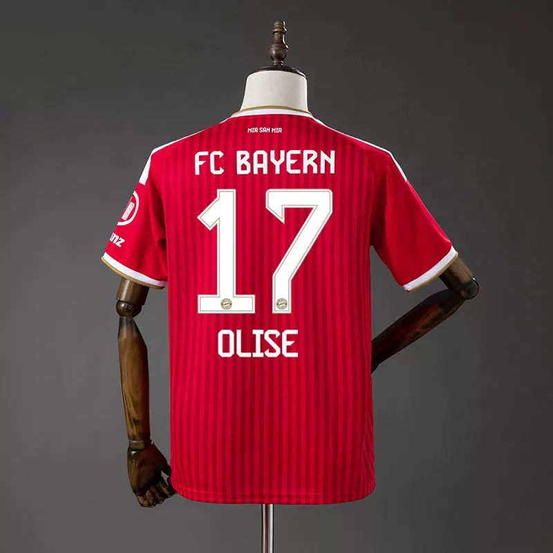 Tricou de Fotbal Bayern München Olise 17 – Model Acasă 2026/27 cu Mâneci Scurte